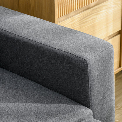 HOMCOM 3 Seater Sofa Bed with Storage, Delivered to Your Home for Free, Dark Grey